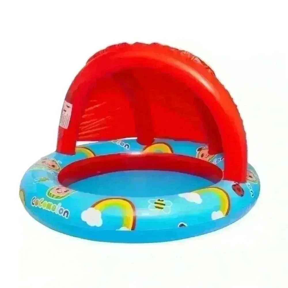 Cocomelonβ Shaded Inflatable Baby Pool